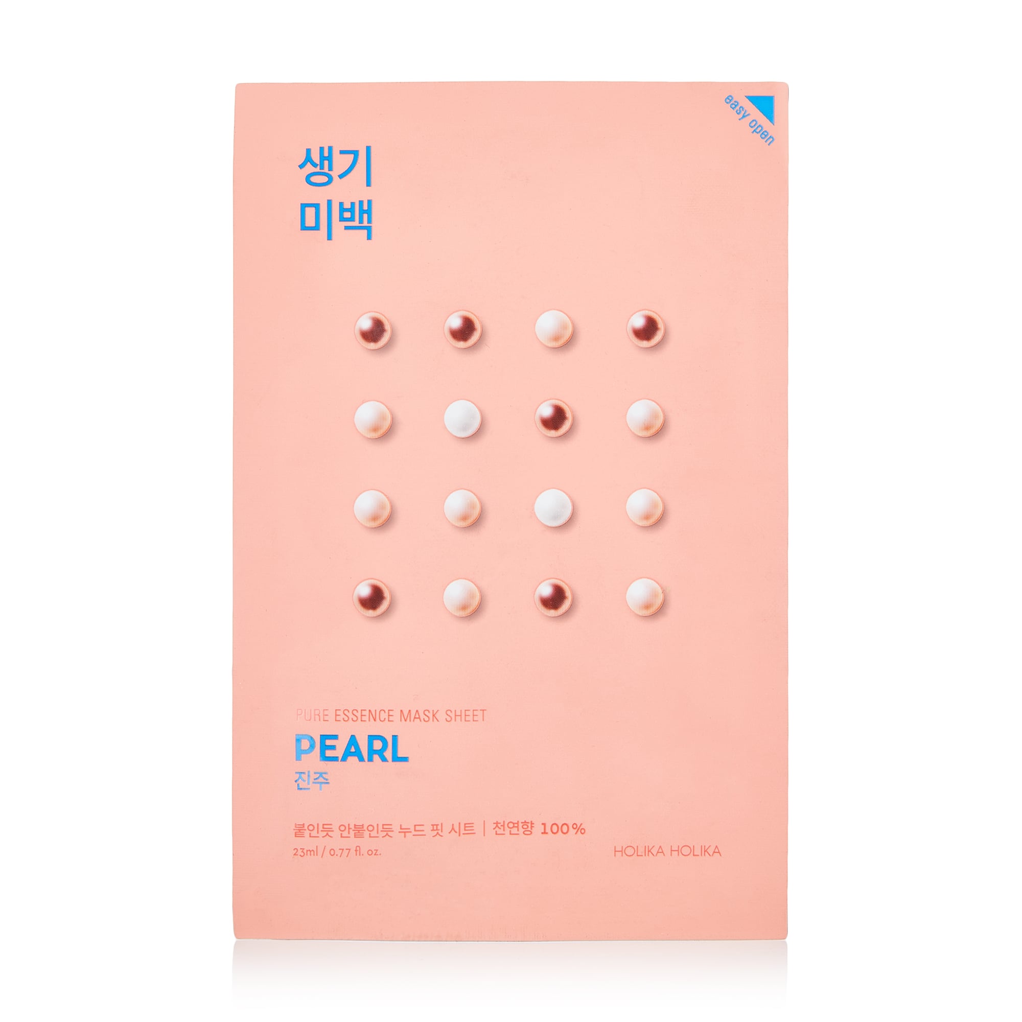 Освітлювальна тканинна маска для обличчя Holika Holika Pure Essence Mask Sheet Pearl Перлинна, 23 мл